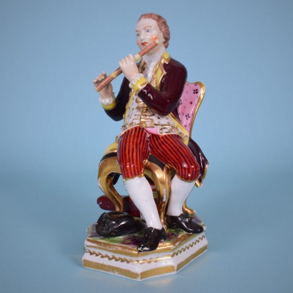 Derby Figure of a Flautist