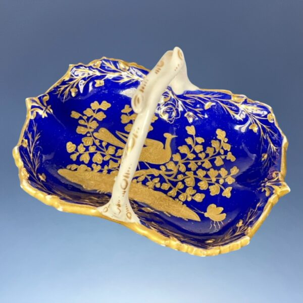 Antique Spode Porcelain Miniature Basket. - Image 2