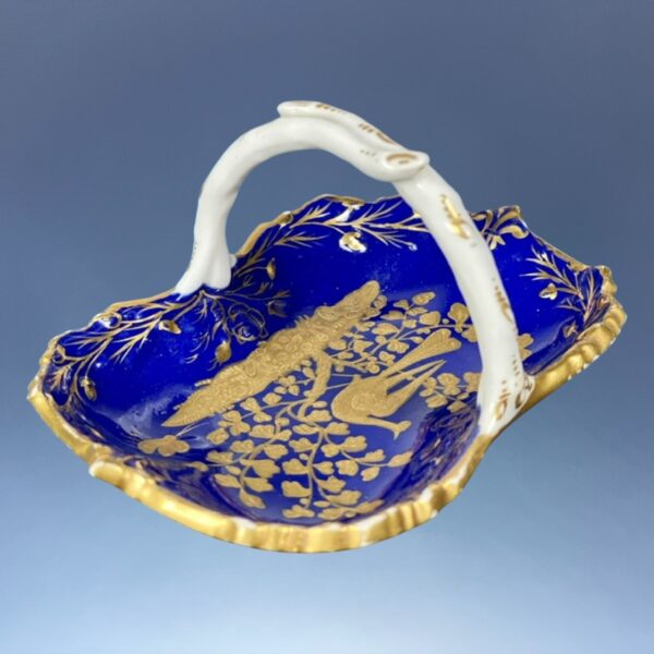 Antique Spode Porcelain Miniature Basket. - Image 4