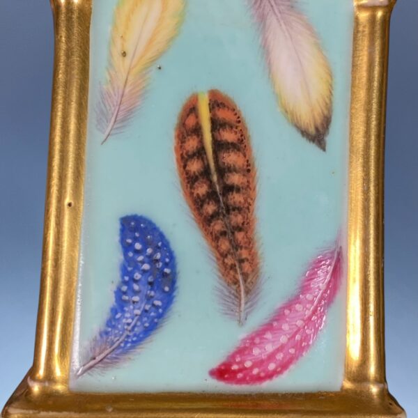 Pair of C19th Minton 'Corinthian Vases' Painted with Feathers. - Image 11