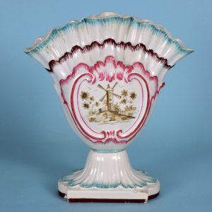 English Pearlware Quintal Vase