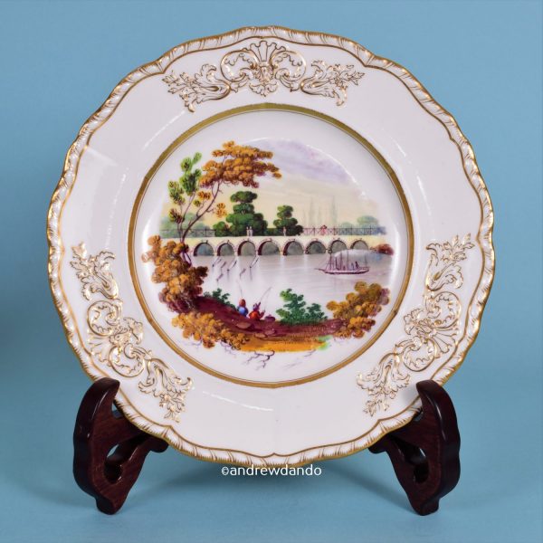 Plate with Paddle Steamer scene.