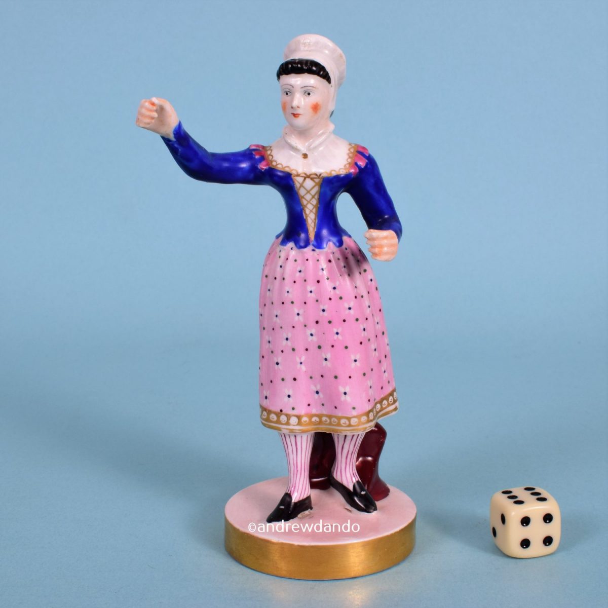 Worcester Theatrical Figure – Broom Seller (blj)
