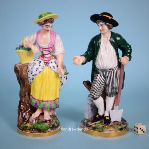 Pair of Neiderville Figures of Gardeners