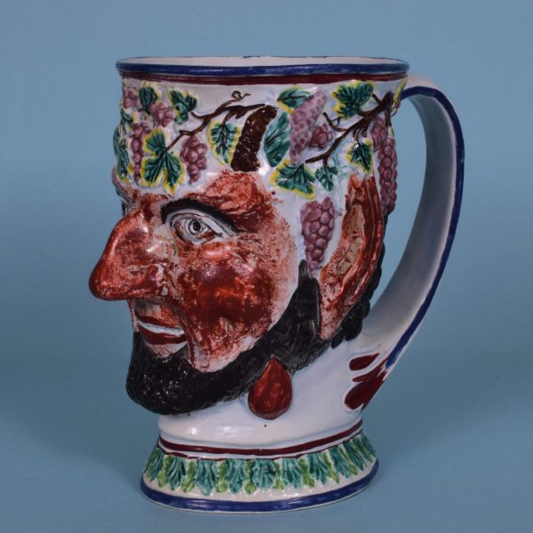 Large Staffordshire Satyr Mug.