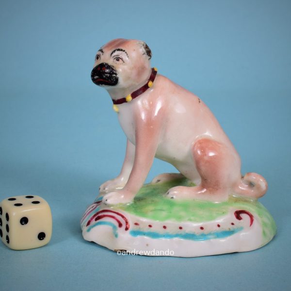 Derby Porcelain Pug Dog