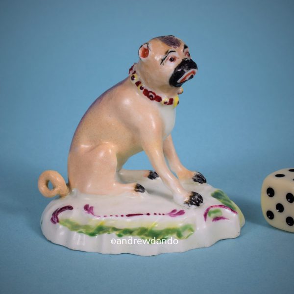 Derby Porcelain Pug Dog (r)