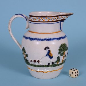 Pratt Ware Jug with Shooting Scene