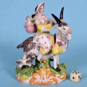 Staffordshire Tailor's wife on a Goat.