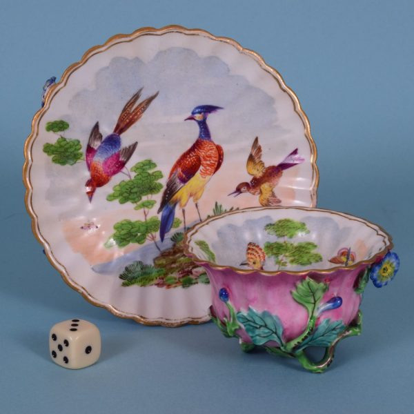 Bird Decorated Cup & Saucer.