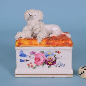Staffordshire Poodle 'Trinket Box'.