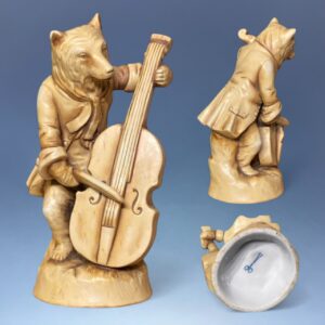Dresden Anthropomorphic Musician Figure - Bear