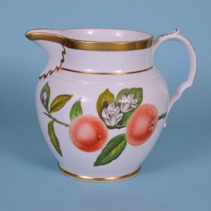 English Porcelain Botanical Jug