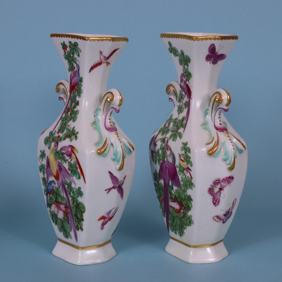 Pair of Chelsea Gold Anchor Period Vases. c1760 – Andrew Dando ...