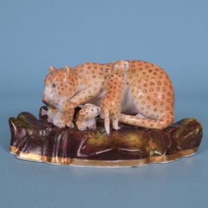 Staffordshire Leopardess with Cubs