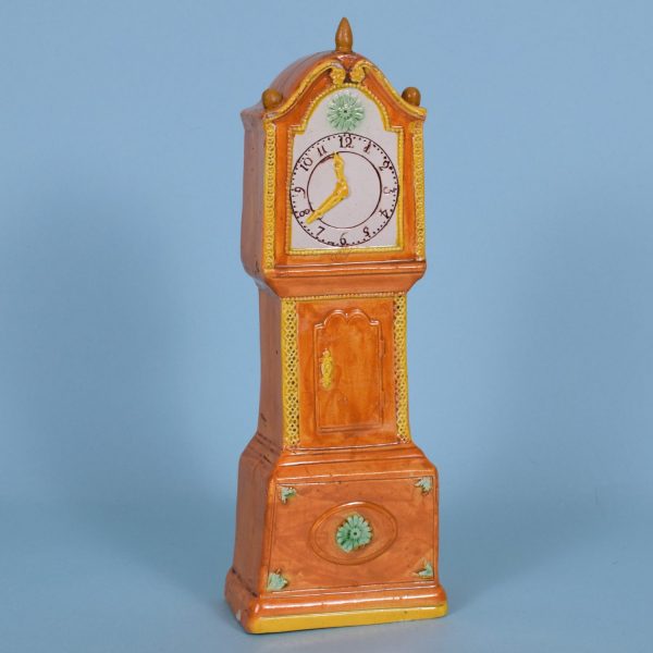 Pratt ware longcase clock.