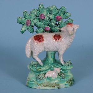 Staffordshire Sheep & Lamb by R. Salt.