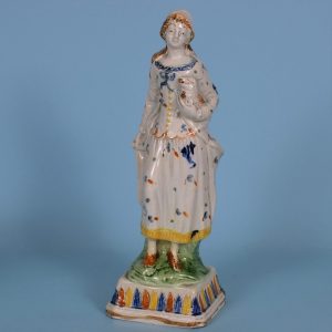 Pratt Ware Figure of a Shepherdess.