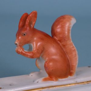 English Porcelain Squirrel Paperweight