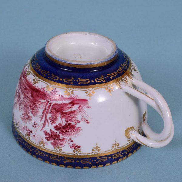 C18th Italian Porcelain Tea Cup & Saucer, c1780 - Image 3