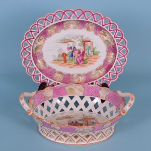Chinoiserie Basket & Stand