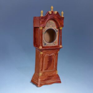 C19th Staffordshire Pottery 'Longcase' Clock Holder.