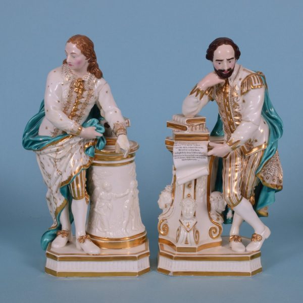 Derby Figures of Shakespeare & Milton