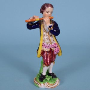 Bloor Derby Figure of a Flautist.