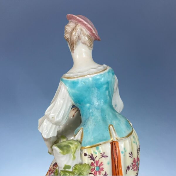 Pair of C18th Derby Figures - 'The Garland Shepherds' - Image 4