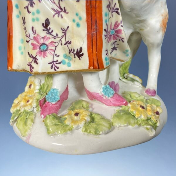 Pair of C18th Derby Figures - 'The Garland Shepherds' - Image 8