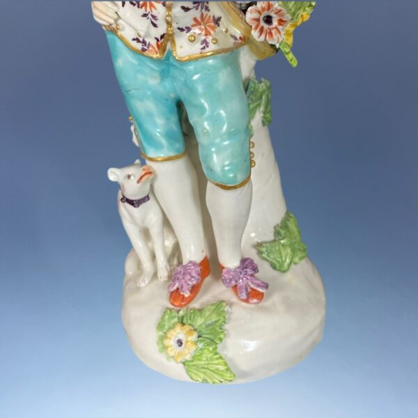 Pair of C18th Derby Figures - 'The Garland Shepherds' - Image 7