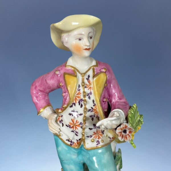 Pair of C18th Derby Figures - 'The Garland Shepherds' - Image 12
