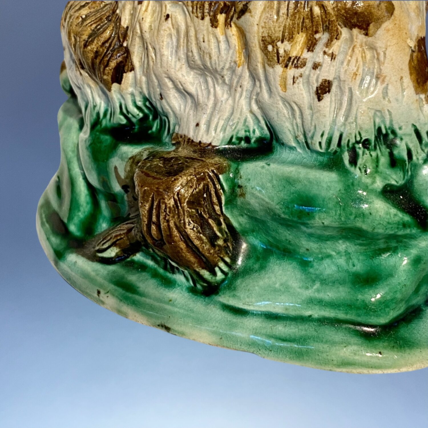 Early Staffordshire Pottery Ewe & Lamb. - Image 3