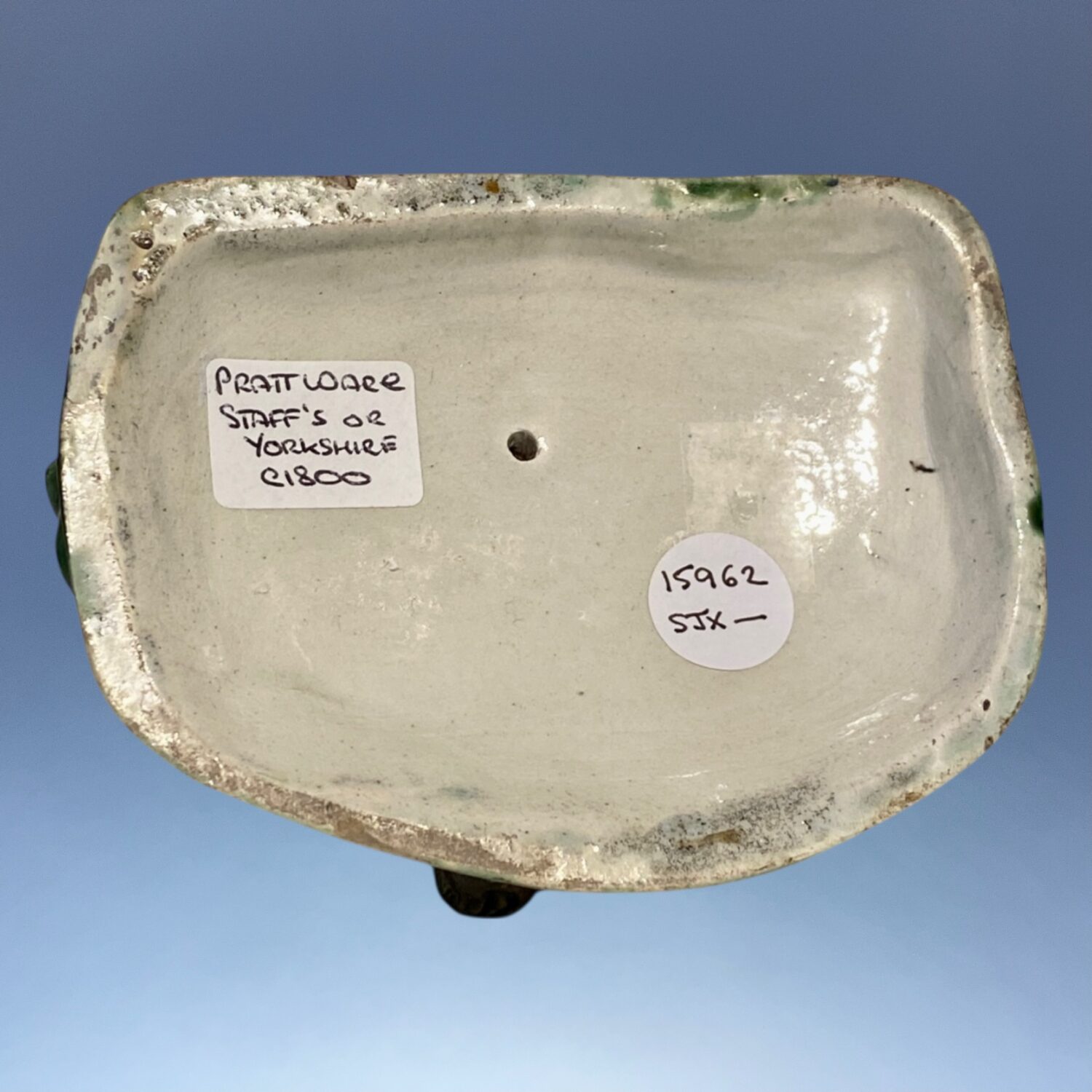 Early Staffordshire Pottery Ewe & Lamb. - Image 6