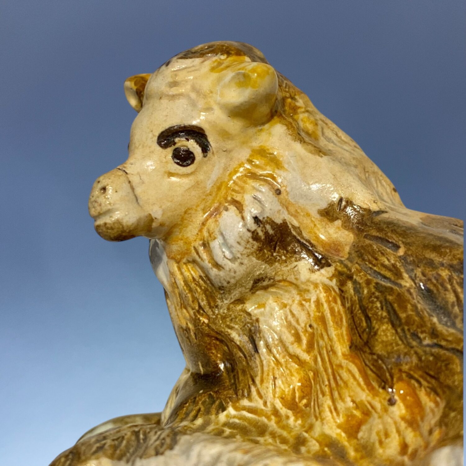 Early Staffordshire Pottery Ewe & Lamb. - Image 7