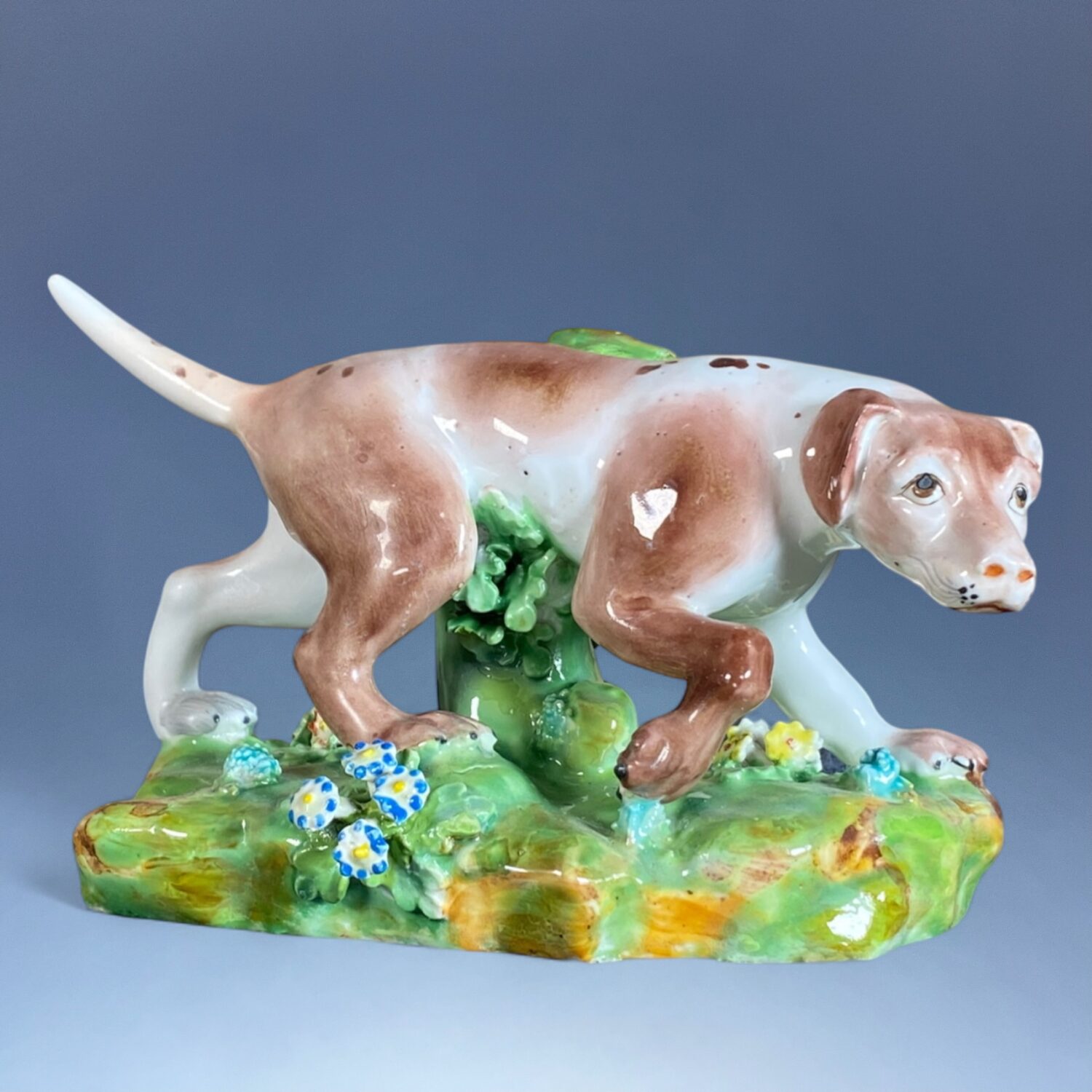 Derby Porcelain Model of a Spanish Pointer.