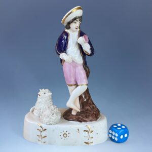 Staffordshire Porcelain Figure of a Shepherd.