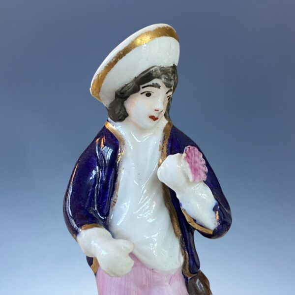 Staffordshire Porcelain Figure of a Shepherd. - Image 2