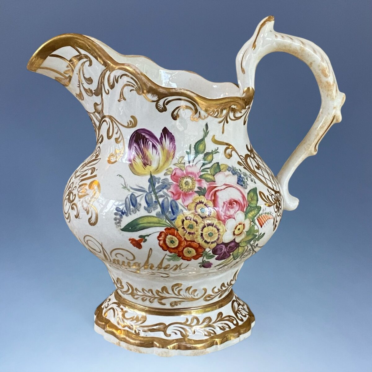English Porcelain Presentation Jug – Samuel Giles R.N. (RESERVED)