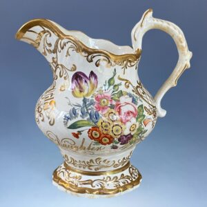 English Porcelain Presentation Jug - Samuel Giles R.N.