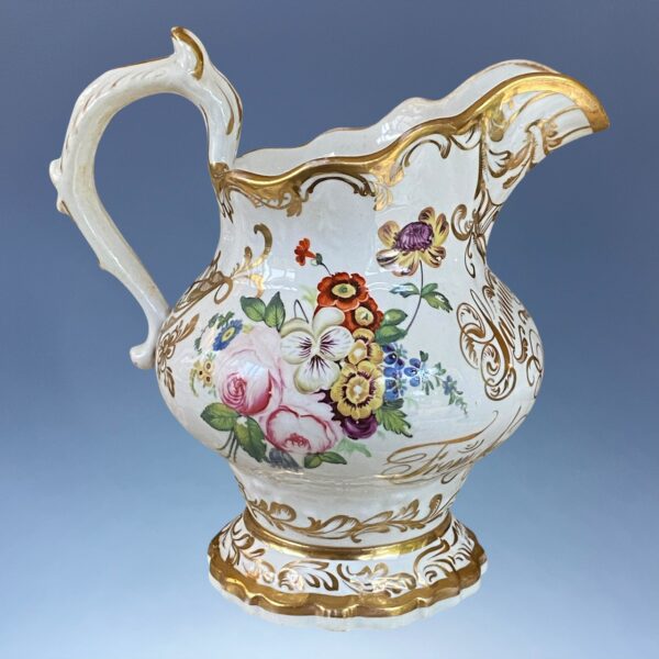 English Porcelain Presentation Jug - Samuel Giles R.N. - Image 2