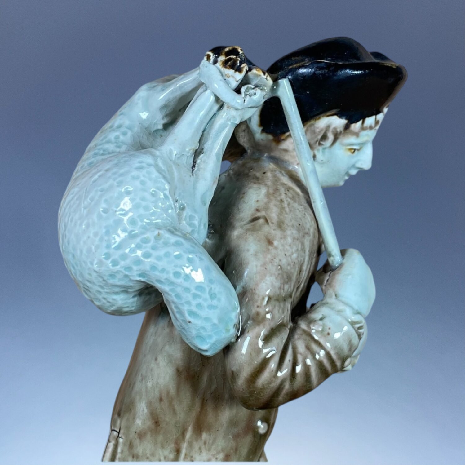 C18th Ralph Wood, Staffordshire Figure of a Shepherd - Image 4