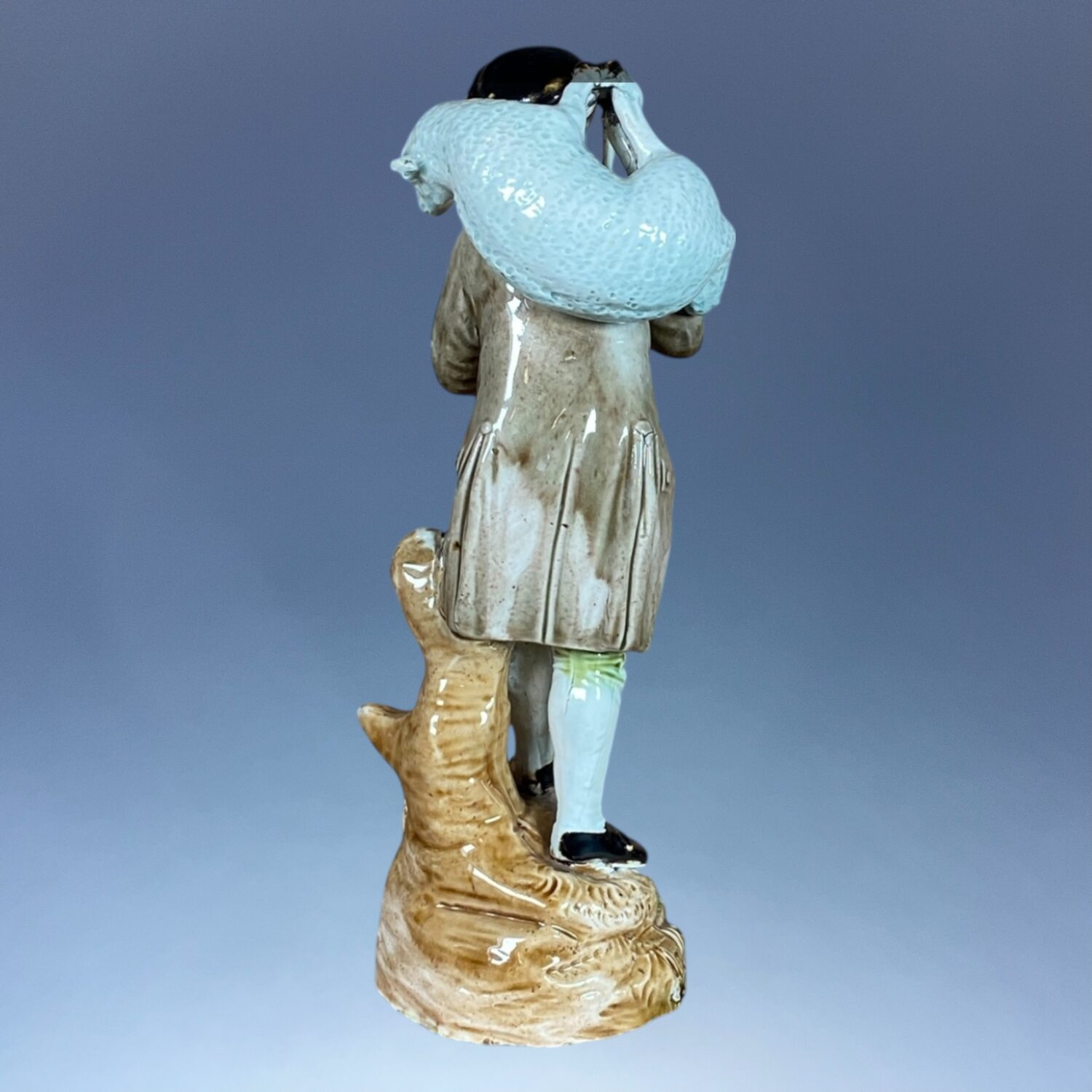 C18th Ralph Wood, Staffordshire Figure of a Shepherd - Image 6