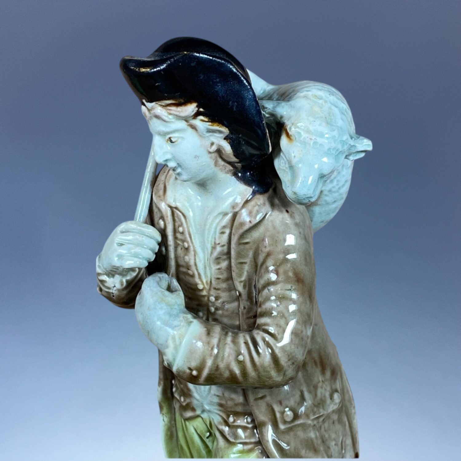 C18th Ralph Wood, Staffordshire Figure of a Shepherd - Image 7