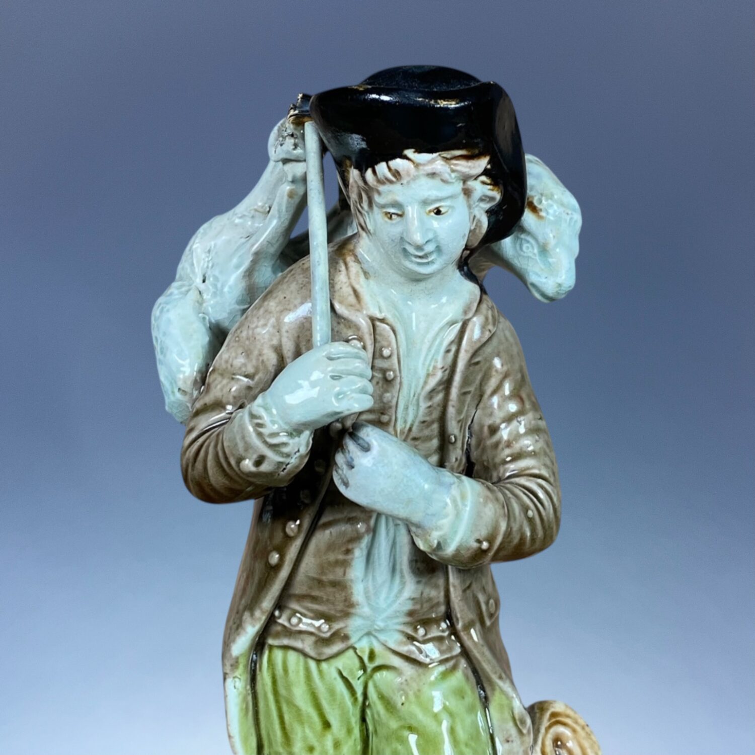 C18th Ralph Wood, Staffordshire Figure of a Shepherd - Image 9