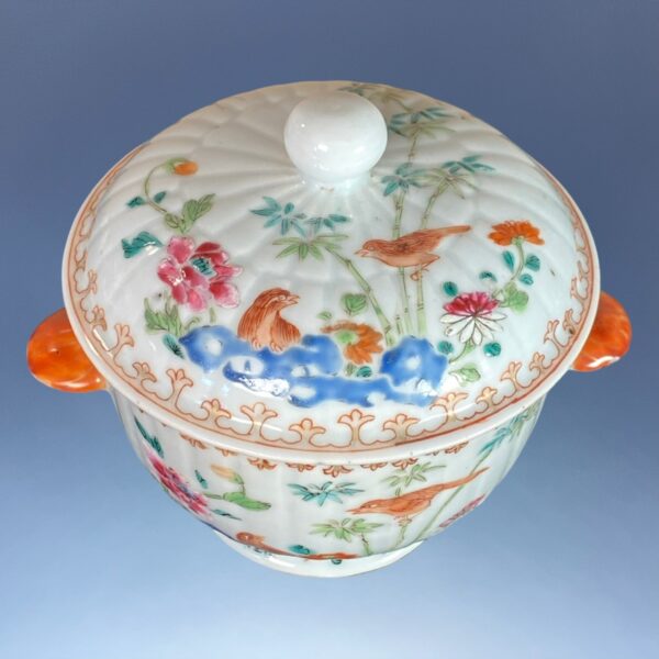 C18th Chinese Export Porcelain Bowl & Cover. - Image 8