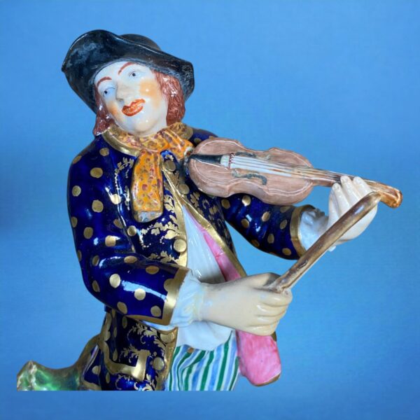 Bloor Derby Figure of a 'Peasant Fiddler' - Image 7