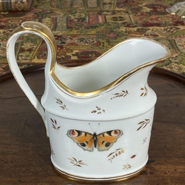 Paris Porcelain Cream Jug Painted With Insects, c1790 - Image 3