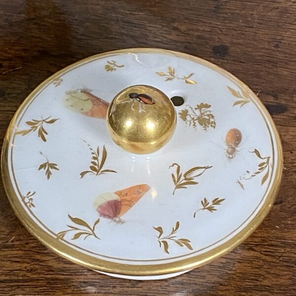 Paris Porcelain Teapot Painted With Insects, c1790 - Image 7