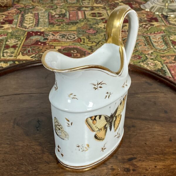 Paris Porcelain Cream Jug Painted With Insects, c1790 - Image 6
